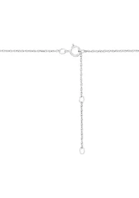 1/10 ct. t.w. Diamond Mom and Heart Pendant with 18" Rope Chain in Sterling Silver