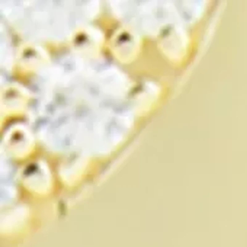 1/10 ct. t.w. Diamond Heart Necklace in 10K Yellow Gold with 17" Cable Chain