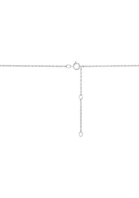 1/4 ct. t.w. Diamond Necklace in Sterling Silver with 18" Cable Chain