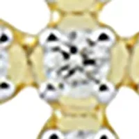 1/4 ct. t.w. Diamond Pendant with 18 Inch Rope Chain in 10K Yellow Gold