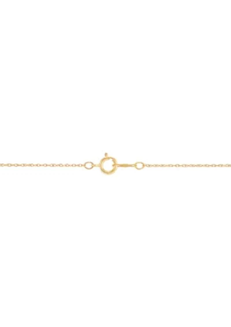 1/4 ct. t.w. Diamond Solitaire Necklace in 14K Yellow Gold with 18" Rope Chain