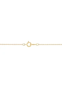 1/4 ct. t.w. Diamond Solitaire Necklace in 14K Yellow Gold with 18" Rope Chain