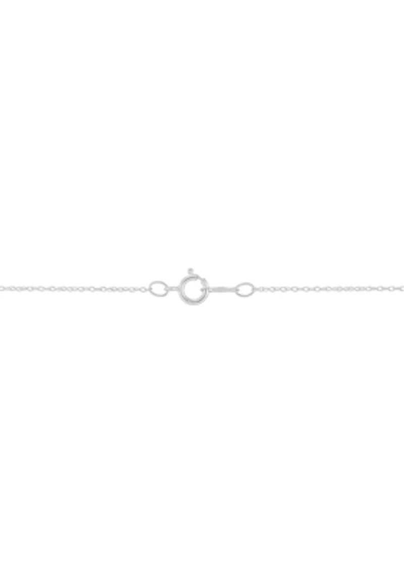 1/4 ct. t.w. Diamond Solitaire Necklace in 14K White Gold with 18" Rope Chain