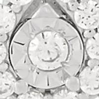 1/5 ct. t.w. Lab Grown Diamond Pendant with 18" Cable in Sterling Silver