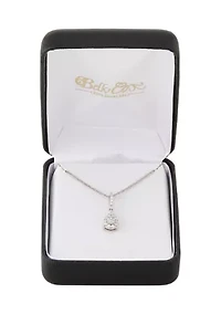 1/5 ct. t.w. Lab Grown Diamond Pendant with 18" Cable in Sterling Silver