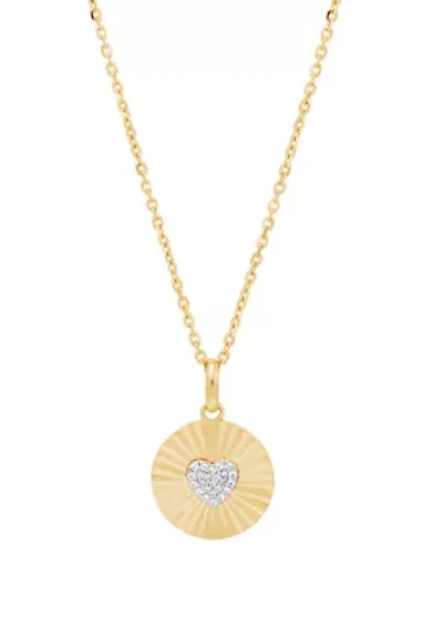 1/10 ct. t.w. Diamond Circle Pendant Necklace with 20" Cable Chain in Sterling Silver