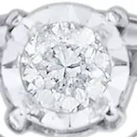 1/3 ct. t.w. Diamond Pendant with 18" Cable Chain in 10K White Gold