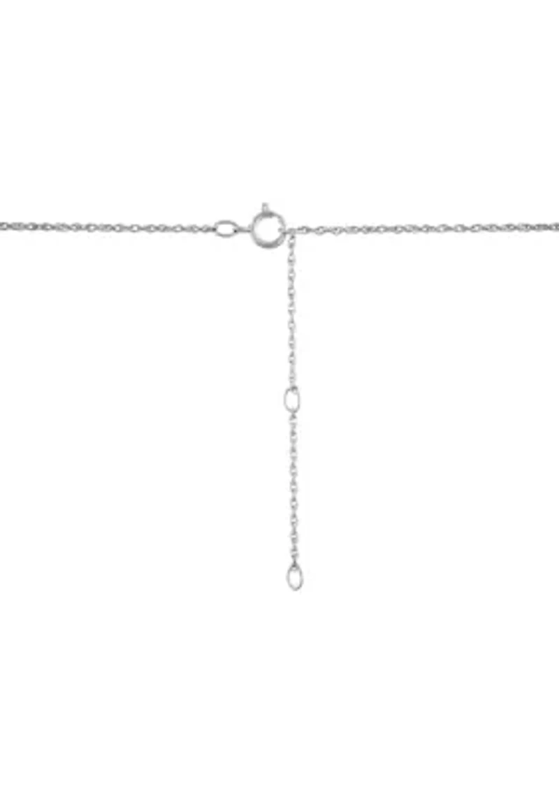 Lab Grown 1 ct. t.w. Diamond Heart Pendant Necklace with 18" Rope Chain in Sterling Silver