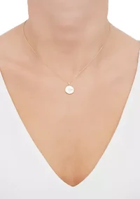 Diamond Pendant with 17" Cable Chain