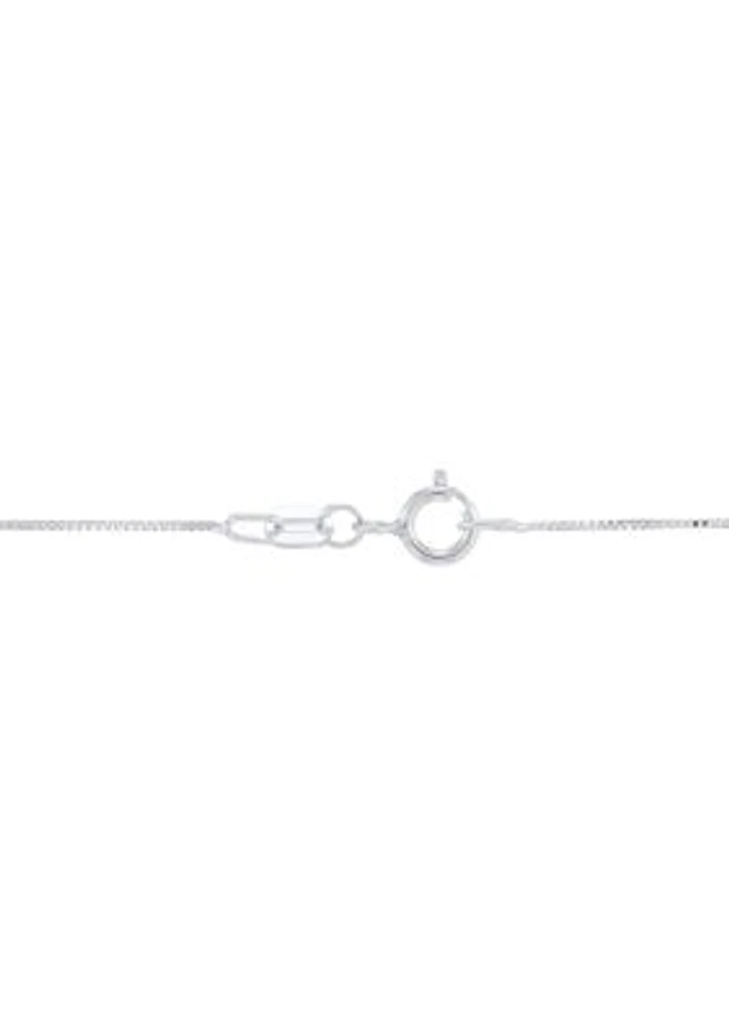 1/3 ct. t.w. Lab Grown Diamond Pendant Necklace with 18" Box Chain in 10K White Gold