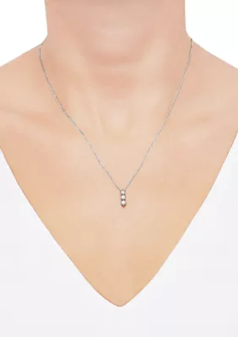 1/3 ct. t.w. Lab Grown Diamond Pendant Necklace with 18" Box Chain in 10K White Gold