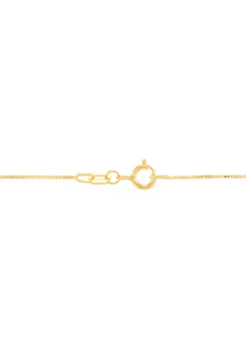 1/3 ct. t.tw. Lab Grown Diamond Pendant with 18" Box Chain in 10K Yellow Gold