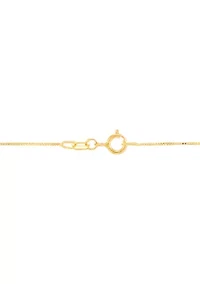 1/3 ct. t.tw. Lab Grown Diamond Pendant with 18" Box Chain in 10K Yellow Gold