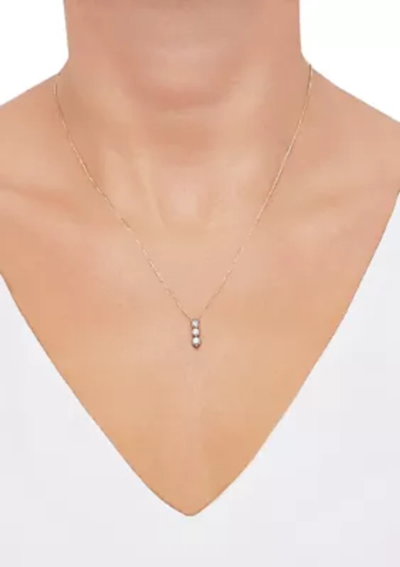 1/3 ct. t.tw. Lab Grown Diamond Pendant with 18" Box Chain in 10K Yellow Gold