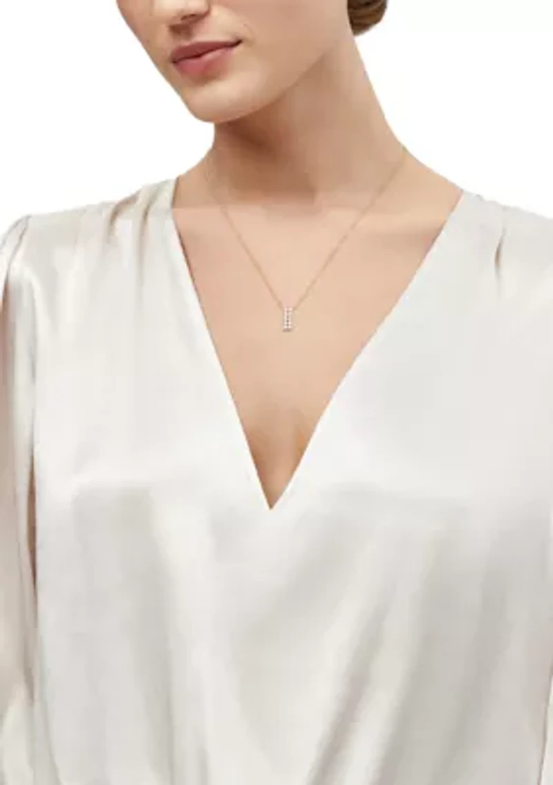 1/2 ct. t.w. Lab Grown Diamond Pendant with 18" Box Chain in 10K Yellow Gold