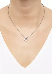 1.5 ct. t.w. Lab Grown Diamond Pendant with 18" Singapore Chain in 10K White Gold