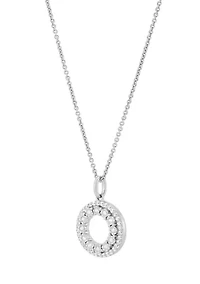 1/3 ct. t.w. Lab Grown Diamond Pendant Necklace with 18'' Cable Chain in Sterling Silver