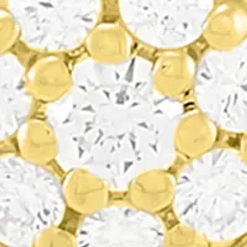 1/4 ct. t.w. Lab-Grown Diamond Pendant Necklace with 18" Cable Chain Gold Over Sterling Silver