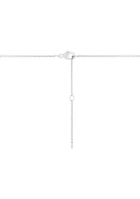 1/4 ct. t.w. Lab Grown Diamond Cross Pendant Necklace with 18" Cable Chain in Sterling Silver   