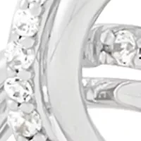  1/5 ct. t.w. Lab Grown Diamond Love Knot Pendant with 18" Cable Chain in Sterling Silver