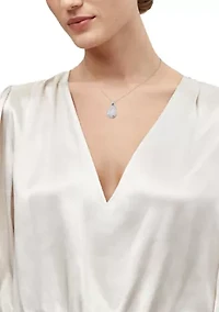 1/2 ct. t.w. Lab Grown Diamond Pendant Necklace with 18" Cable Chain in Sterling Silver