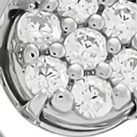 1/10 ct. t.w. Lab Grown Diamond Heart Pendant with 18" Cable Chain in Sterling Silver