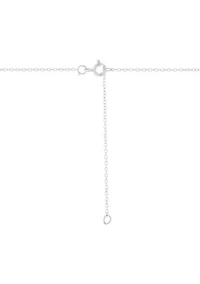 1/10 ct. t.w. Lab Grown Diamond Cross Pendant with 18" Cable Chain in Sterling Silver
