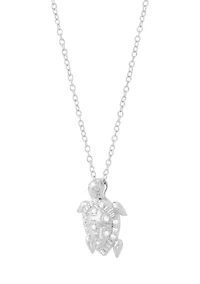 1/10 ct. t.w. Lab Grown Diamond Pendant with 18" Cable in Sterling Silver