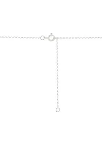 1/10 ct. t.w. Lab Grown Diamond Pendant with 18" Cable in Sterling Silver
