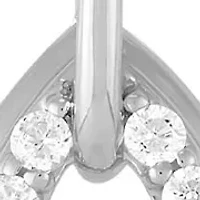 1/4 ct. t.w. Lab Grown Diamond Pendant Necklace with 18" Cable Chain in Sterling Silver