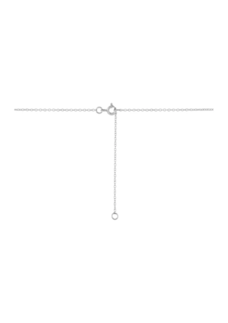 1/4 ct. t.w. Lab Grown Diamond Pendant Necklace with 18" Cable Chain in Sterling Silver