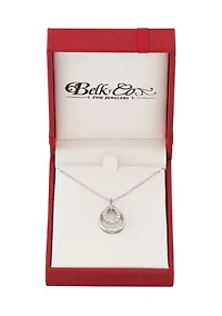 1/4 ct. t.w. Lab Grown Diamond Pendant Necklace with 18" Cable Chain in Sterling Silver