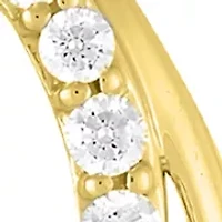 1/4 ct. t.w. Lab Grown Diamond Pendant with 18" Cable Chain Gold Over Silver