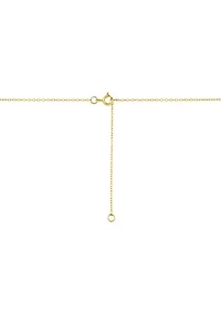 1/4 ct. t.w. Lab Grown Diamond Pendant with 18" Cable Chain Gold Over Silver