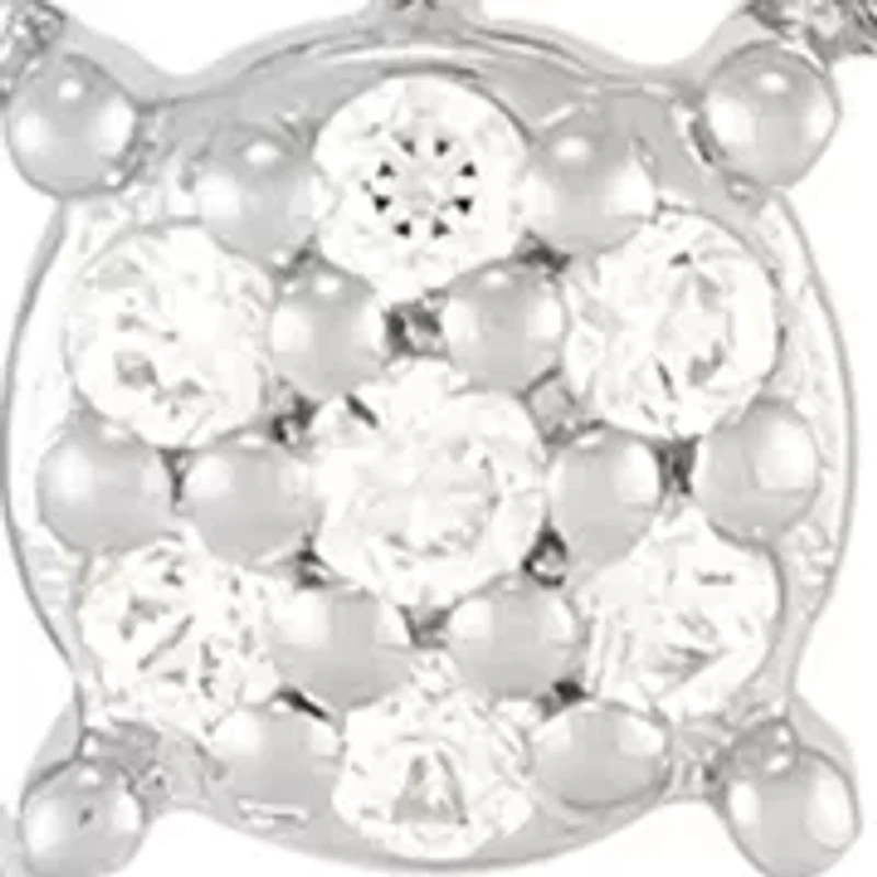 1/5 ct. t.w. Lab Grown Diamond Heart Pendant with 18" Cable Chain