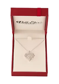 1/5 ct. t.w. Lab Grown Diamond Heart Pendant with 18" Cable Chain