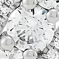 1 ct. t.w. Lab Grown Diamond Pendant with 16" Cable Chain in 10K White Gold