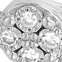 1/4 ct. t.w. Lab Grown Diamond Heart Pendant with 18" Cable Chain in Sterling Silver