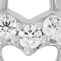 1/10 ct. t.w. Lab Grown Diamond Angel Pendant with 18" Cable Chain in Sterling Silver