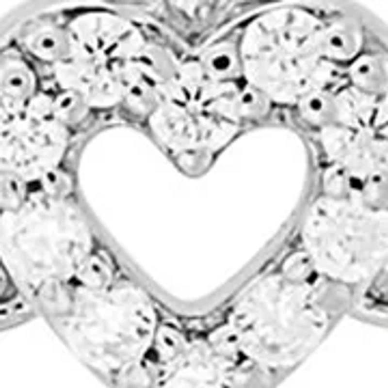 1/10 ct. t.w. Lab Grown Diamond Cross Pendant with 18" Cable Chain in Sterling Silver