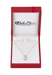 3/4 ct. t.w. Lab Grown Diamond Pendant with 18" Box Chain in 10K Yellow Gold