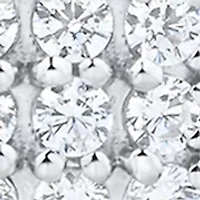  1/2 ct. t.w. Lab Grown Diamond Pendant with 18" Cable Chain in Sterling Silver