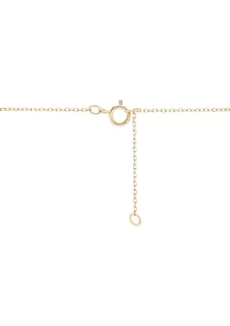 1/20 ct. t.w. Diamond Evil Eye Necklace in 14K Yellow Gold