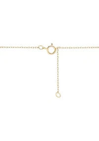 1/20 ct. t.w. Diamond Evil Eye Necklace in 14K Yellow Gold