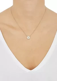 1/20 ct. t.w. Diamond Evil Eye Necklace in 14K Yellow Gold