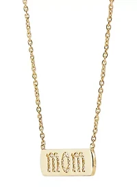 1/10 ct. t.w. Diamond Mom Necklace in 14K Yellow Gold