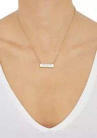 1/10 ct. t.w. Diamond Mom Necklace in 14K Yellow Gold