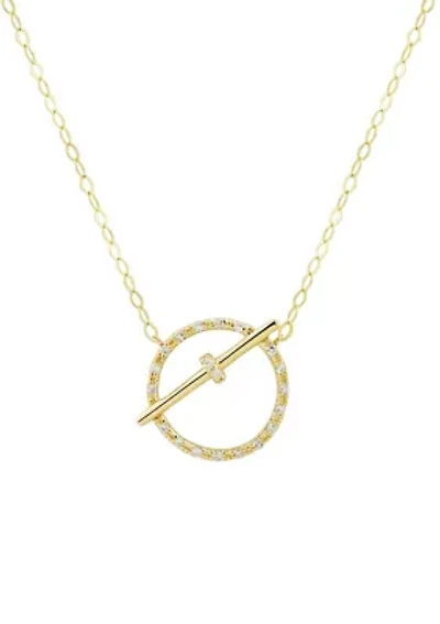 5/8 ct. t.w. Diamond Circle Necklace in 10K Yellow Gold