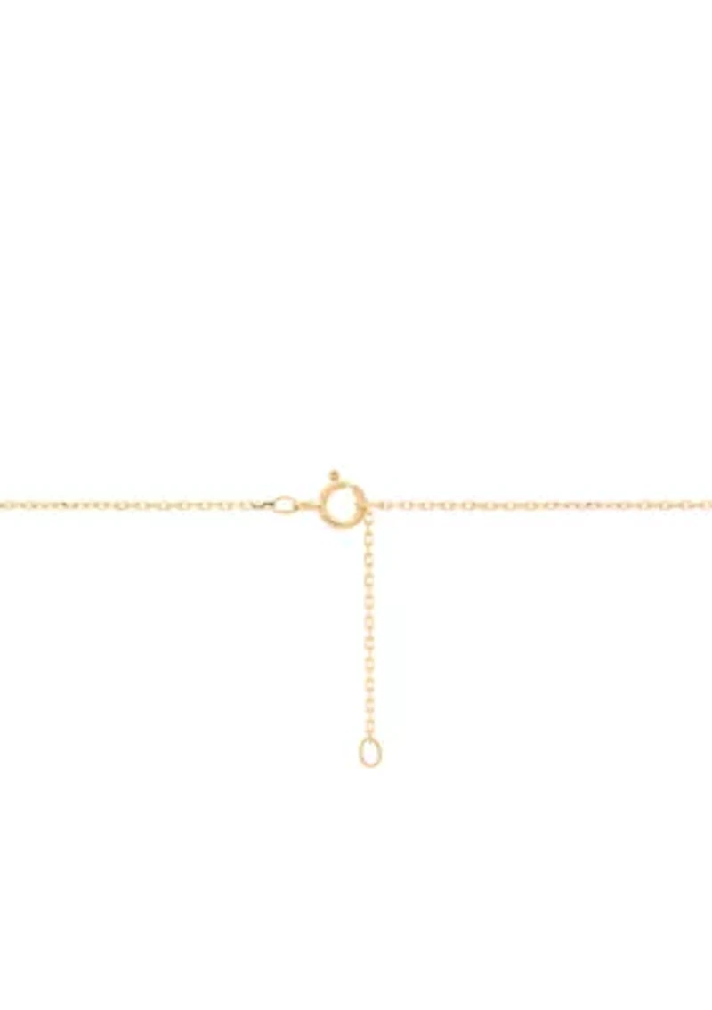 1/10 ct. t.w. Diamond Pendant Necklace in 10K Yellow Gold