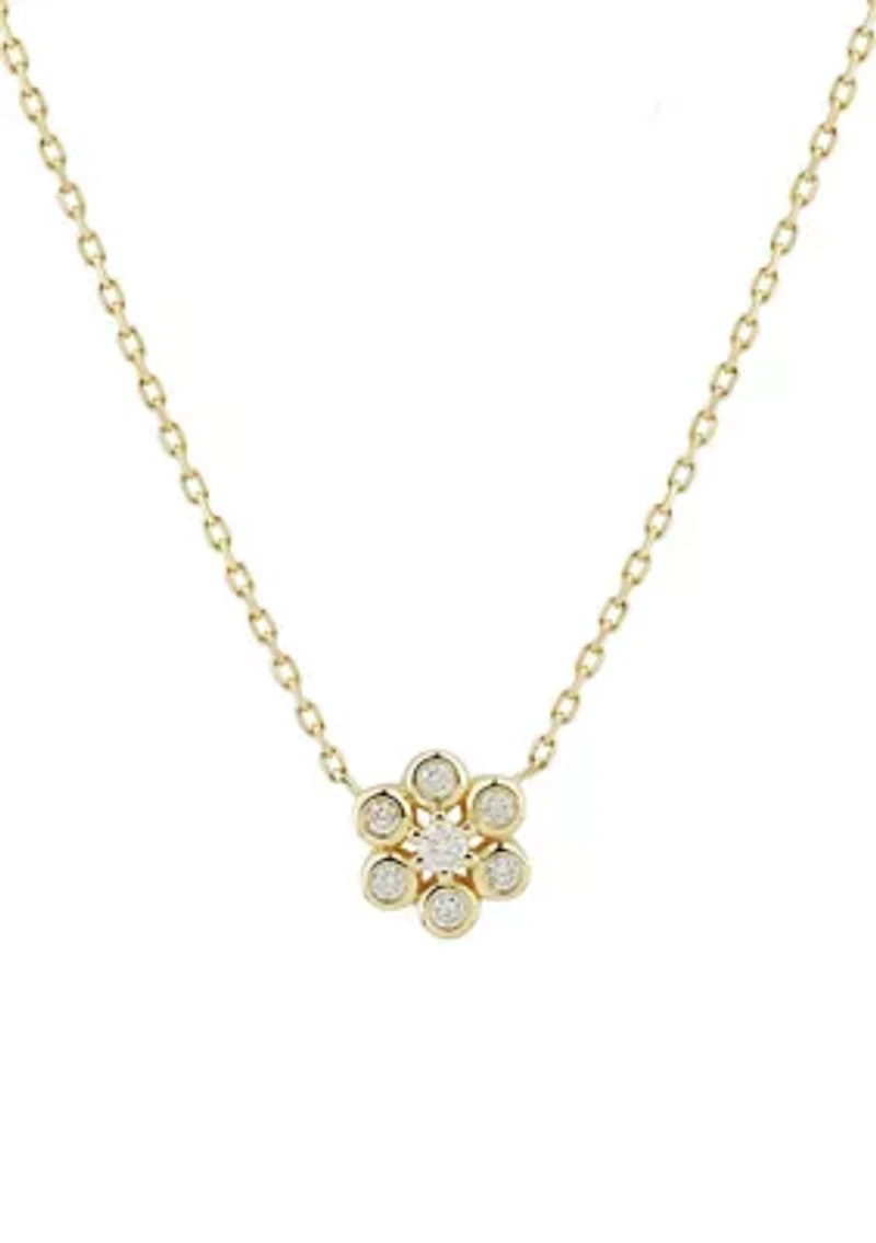 1/10 ct. t.w. Diamond Necklace in 10K Yellow Gold